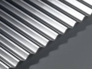 GA MF22 mill finish corrugated aluminium sheet with 8mm high wavy top profile