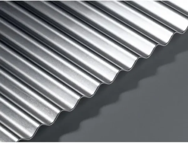GA MF22 mill finish corrugated aluminium sheet with 8mm high wavy top profile