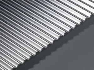 GA MF35 mill finish corrugated aluminium sheet with 6mm high wavy top profile