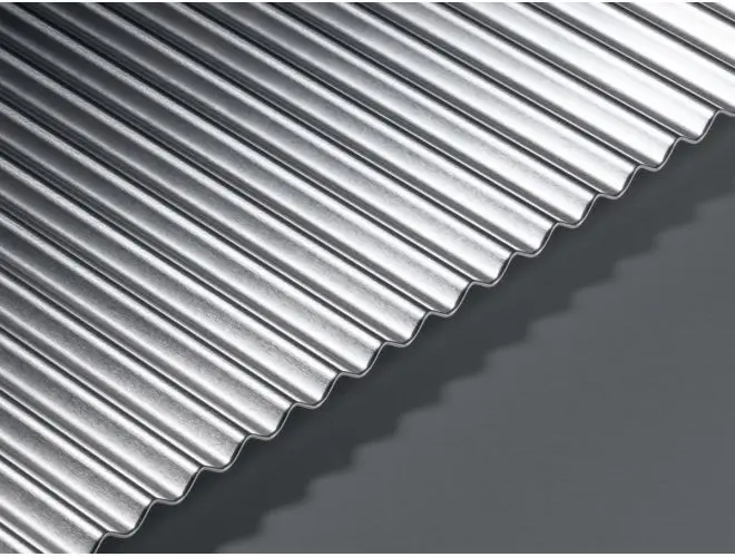 GA MF35 mill finish corrugated aluminium sheet with 6mm high wavy top profile