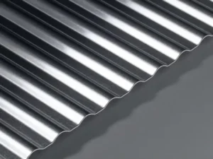 GA MFCP20 mill finish corrugated aluminium sheet with 5mm high curvy top profile