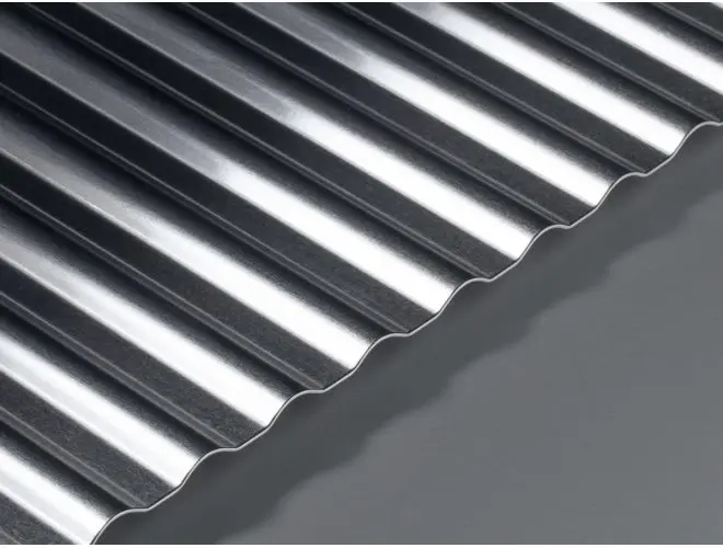 GA MFCP20 mill finish corrugated aluminium sheet with 5mm high curvy top profile