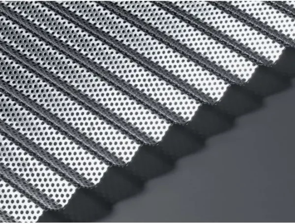 GA PMF22 mill finish perforated corrugated aluminium sheet with 8mm high wavy top profile