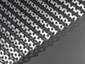 GA PMF226 mill finish perforated corrugated aluminium sheet with 8mm high wavy top profile