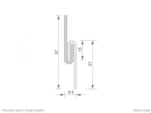 GA WP1 Aluminium Split Batten dimensions