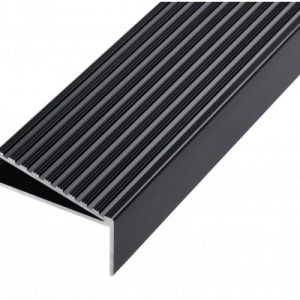 GA 1403 PREMIUM STAIR NOSING, 90° RISER, SQUARE BACK EDGE, 30mm FACE