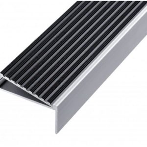 GA 1403 PREMIUM STAIR NOSING, 90° RISER, SQUARE BACK EDGE, 30mm FACE