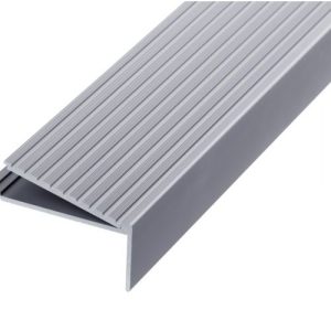 GA 1403 PREMIUM STAIR NOSING, 90° RISER, SQUARE BACK EDGE, 30mm FACE