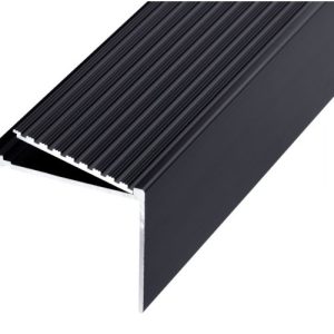 GA 1407 PREMIUM STAIR NOSING, 90° RISER, LIPPED BACK EDGE, 55mm FACE