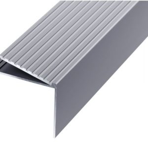 GA 1409 PREMIUM STAIR NOSING, 90° RISER, SQUARE BACK EDGE, 55mm FACE