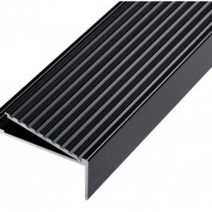 GA 1413 PREMIUM STAIR NOSING, 90° RISER, RAKED BACK EDGE, 30mm FACE