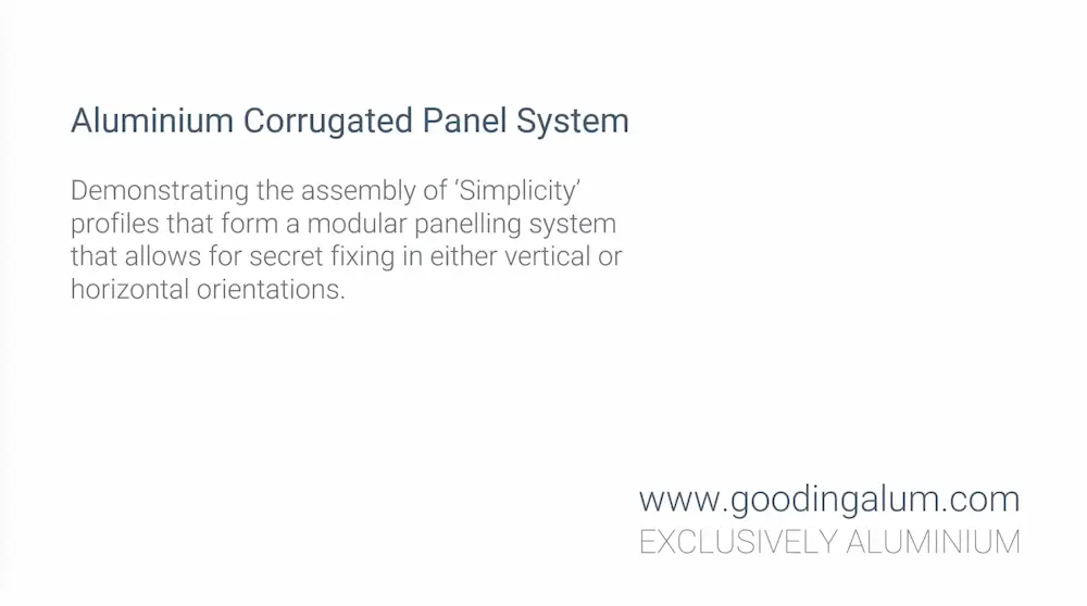 GA Corrugated Panel System Installation