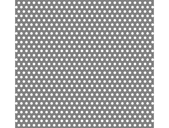 Perforated aluminium sheet with round holes, 4.7mm hole size, 21% open area and staggered pitch