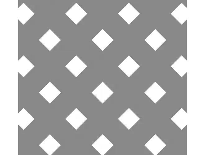 Perforated aluminium sheet with diagonal holes, 25mm hole size and 17% open area