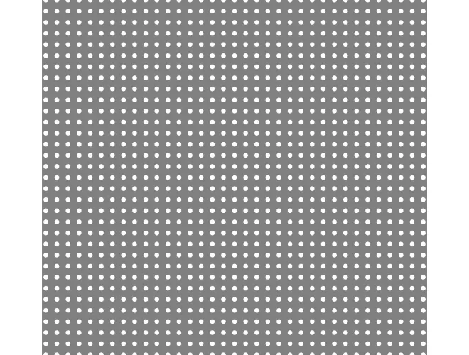 Perforated aluminium sheet with round holes, 3mm hole size, 12% open area and square pitch
