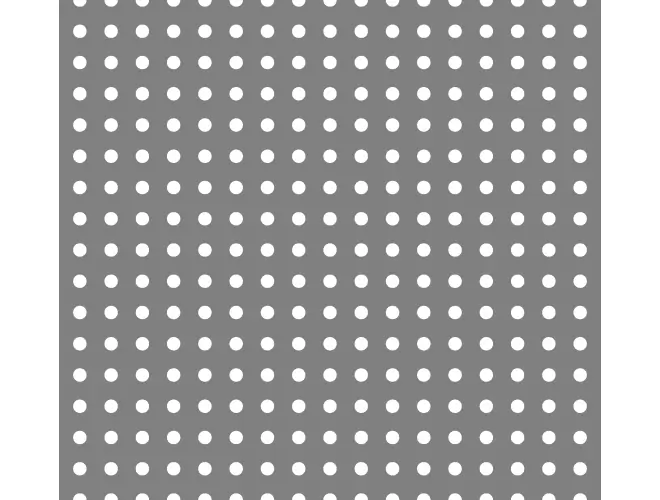 PerforatPerforated aluminium sheet with round holes, 6.3mm hole size, 15% open area and square pitched aluminium sheet with round holes, 6.3mm hole size, 15% open area and square pitch